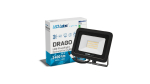 LED Floodligh DRAGO 3Y 30W Neutral white SMD IP65 SLIM, black